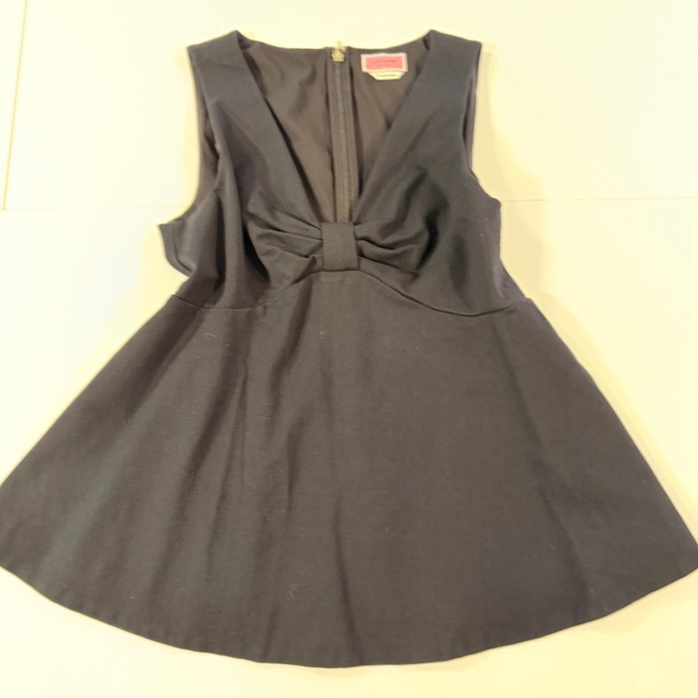 Kate Spade Black Sleeveless Blouse with Bow - NWOT
